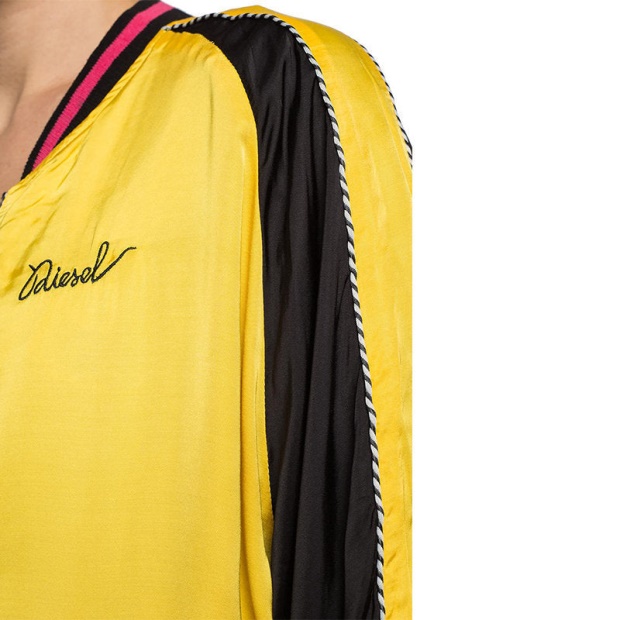 Diesel UK G Frank A Women's Bomber Jacket Ladies Winter Outwear Reversible Coat Xs S