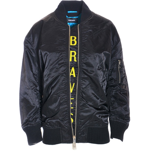 R Krista Women's Bomber Jacket Full Sleeve Quilted Outwear Casual Coat Diesel UK