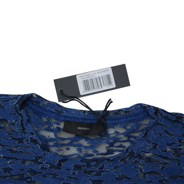 Diesel UK T Zitu C Women's Dress Round Neck Short Sleeve Party Tops Summer Outwear