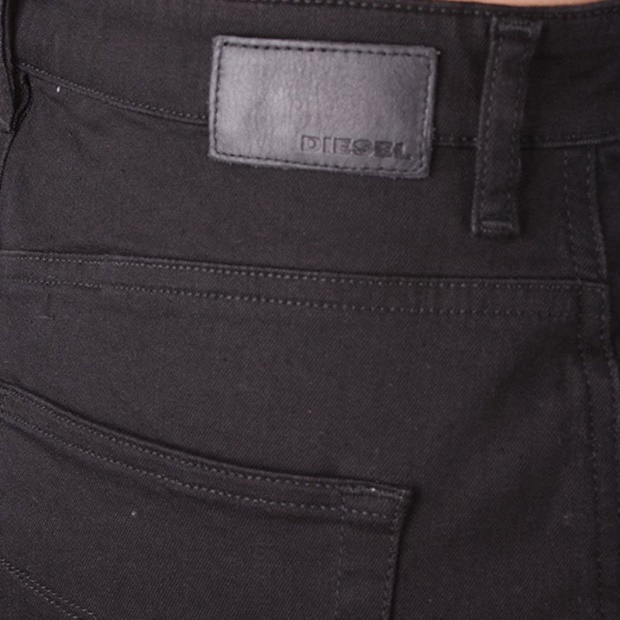 R Modung Rhlpa Women's Denim Jeans Skirt Black Bodycon Tube Pencil Shorts Diesel UK