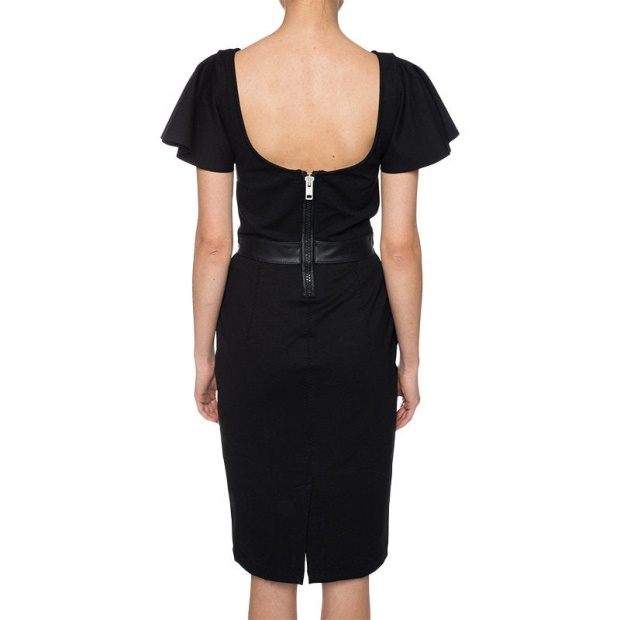 Diesel UK D Sonal Women's Cut Out Detail Dress Ladies Round Neck Short Sleeve Dress