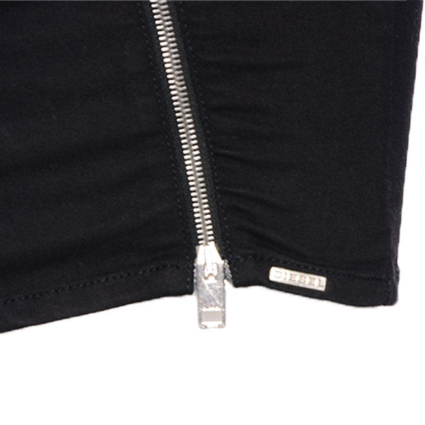 Women's Skirt High-Waist Plain Bodycon Tube Pencil Short Zipped Mini Skirt Diesel UK