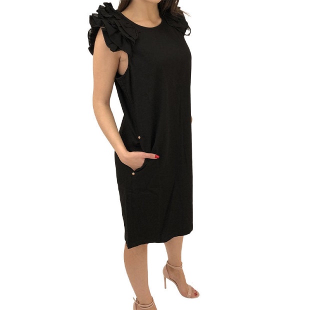 Diesel UK De Carys Women's Dress Round Neck Sleeveless Regular Fit Tops Office Work