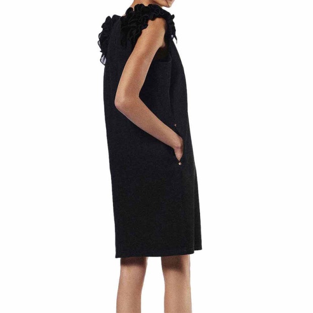 Diesel UK De Carys Women's Dress Round Neck Sleeveless Regular Fit Tops Office Work