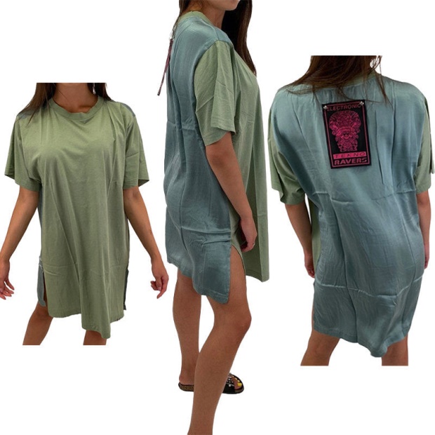 Diesel UK T Grace Women's Dress Round Neck Long Dress Regular Fit Casual Tops