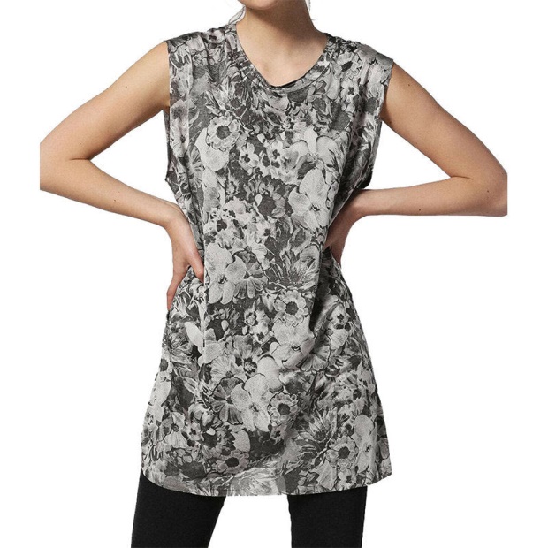 T Wessy F Women's Dress Round Neck Sleeveless Regular Fit Casual Tops Diesel UK