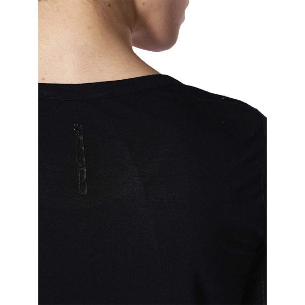 T Charl Women's Dress Round Neck Short Dress Long Sleeves Relaxed Fit Tops Diesel UK