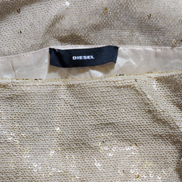 D Bookie Women's Dress Sleeveless Midi Shiny Summer Party Wear Pink Dress Diesel UK