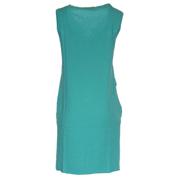 Diesel UK D Isbel Women's Dress Plain Sleeveless Green Summer Casual And Party Wears