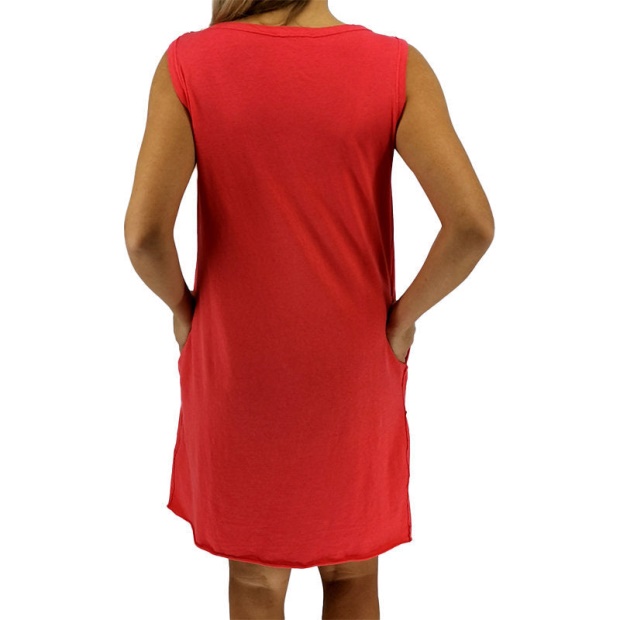 D Isbel Women's Dress Plain Sleeveless Summer Casual Party Wear Red Tops Diesel UK