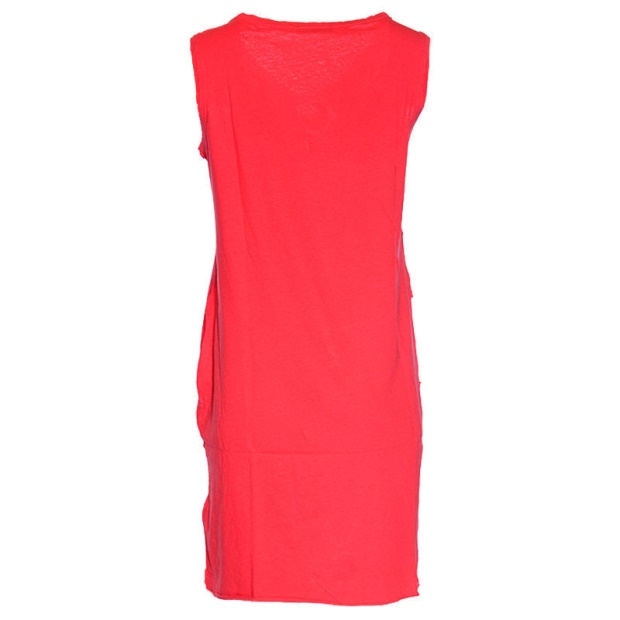 D Isbel Women's Dress Plain Sleeveless Summer Casual Party Wear Red Tops Diesel UK