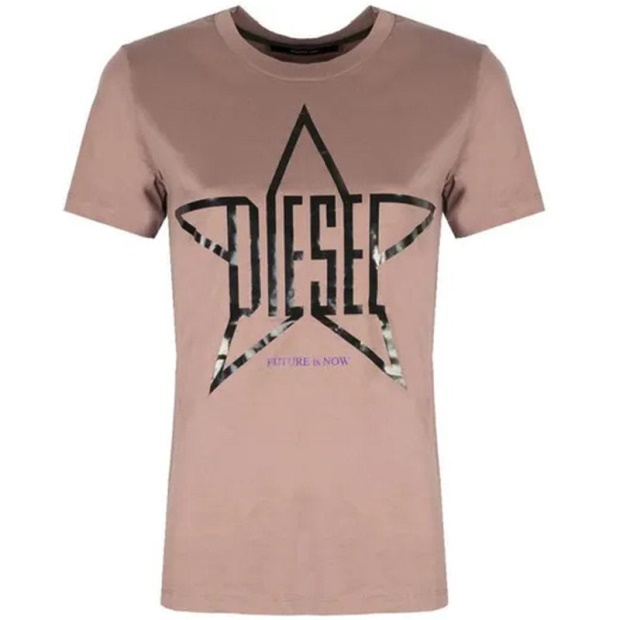 Diesel UK T Sily Za Women's T Shirt Crew Neck Short Sleeve Top Casual Summer Tee New