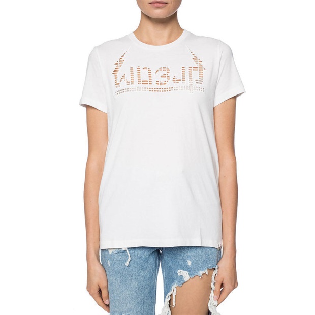 T Sily W Women's T-Shirt Crew Neck Short Sleeve Casual Summer Tops Diesel UK