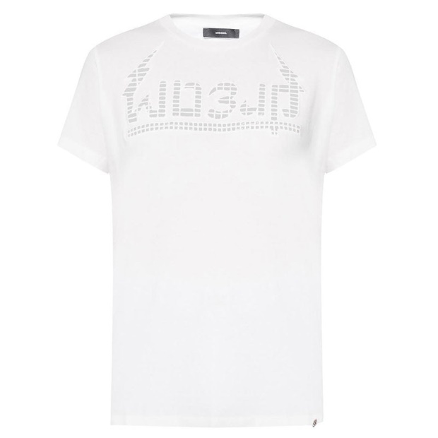 T Sily W Women's T-Shirt Crew Neck Short Sleeve Casual Summer Tops Diesel UK