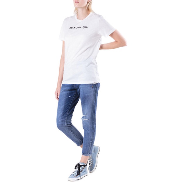 T Flavia A Women's T-Shirt Crew Neck Short Sleeve Casual Summer Tops Diesel UK