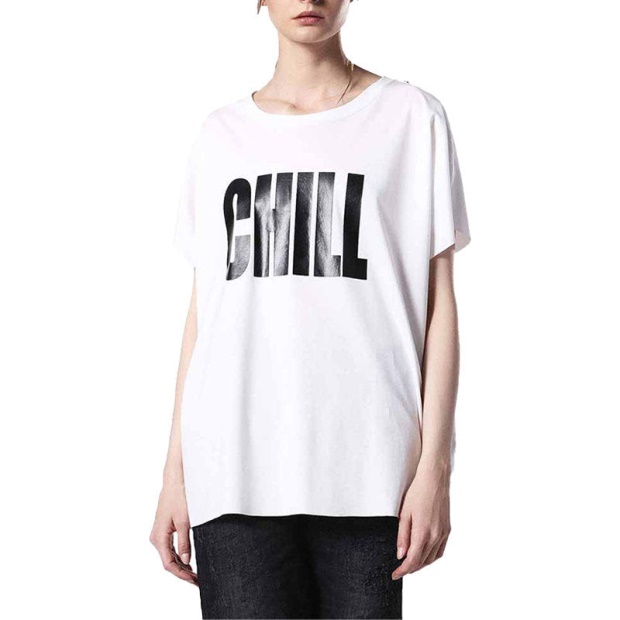 Diesel UK T Hanna Bb Women's T-Shirt Crew Neck Short Sleeve Casual Summer Tops