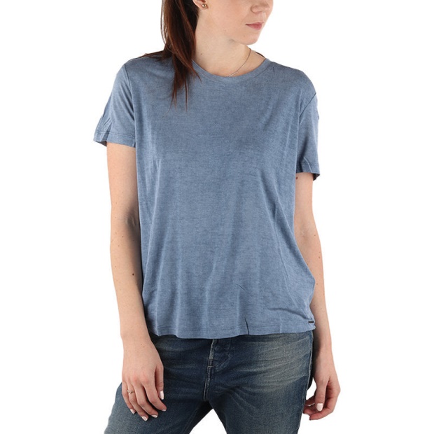 Diesel UK T Moriplaque Women's T-Shirt Crew Neck Short Sleeve Casual Summer Blue Tee