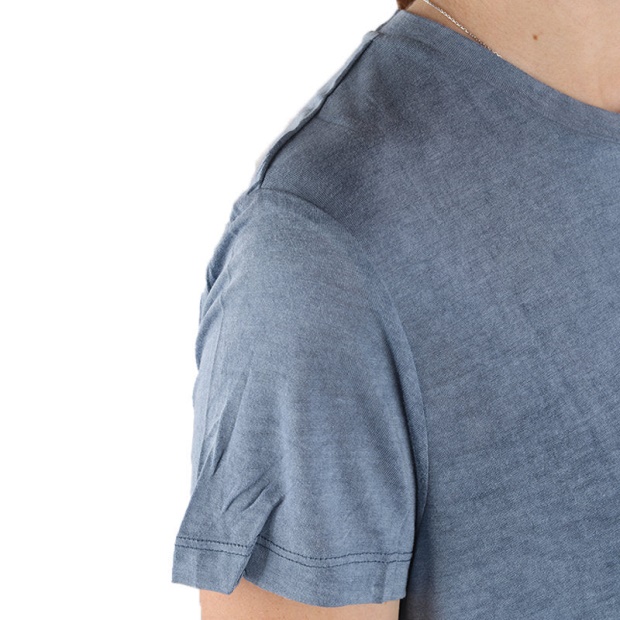 Diesel UK T Moriplaque Women's T-Shirt Crew Neck Short Sleeve Casual Summer Blue Tee