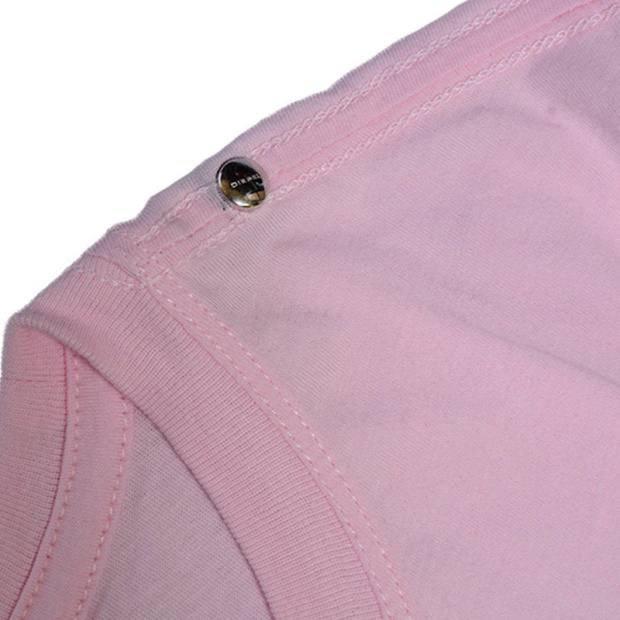 T Sily C Women's T-Shirt Crew Neck Short Sleeve Top Casual Summer Pink Tee Diesel UK