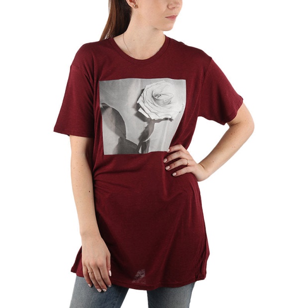 Diesel UK T Rachel P Women's T-Shirt Lyocell Crew Neck Summer Casual Burgundy Tee