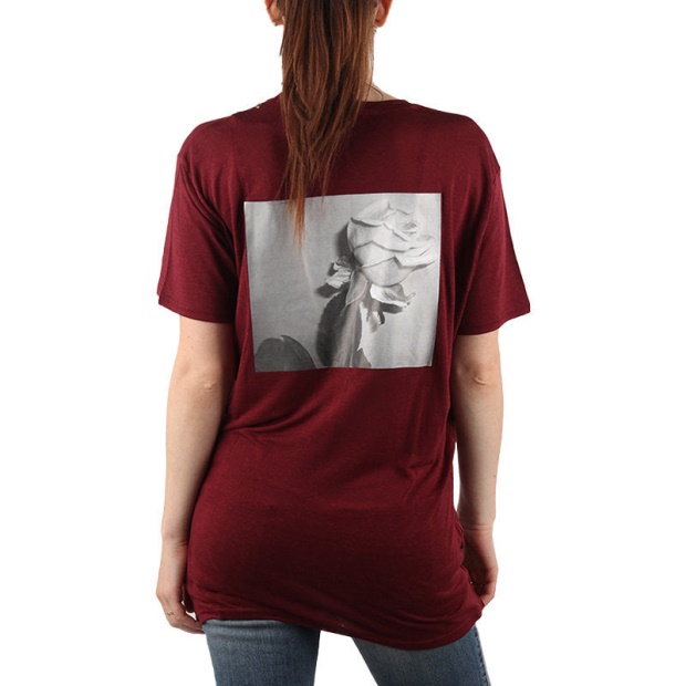 Diesel UK T Rachel P Women's T-Shirt Lyocell Crew Neck Summer Casual Burgundy Tee