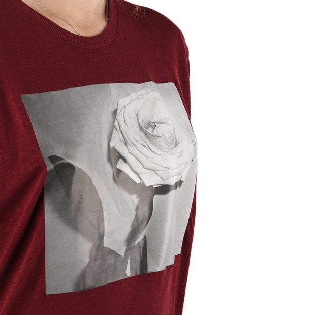 Diesel UK T Rachel P Women's T-Shirt Lyocell Crew Neck Summer Casual Burgundy Tee