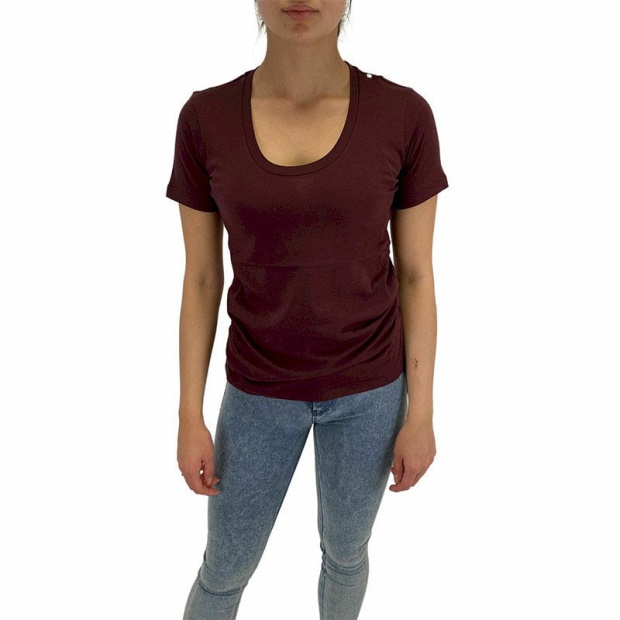 T Sily Riv Women's T Shirt Round Neck Short Sleeve Casual Summer Tops Diesel UK