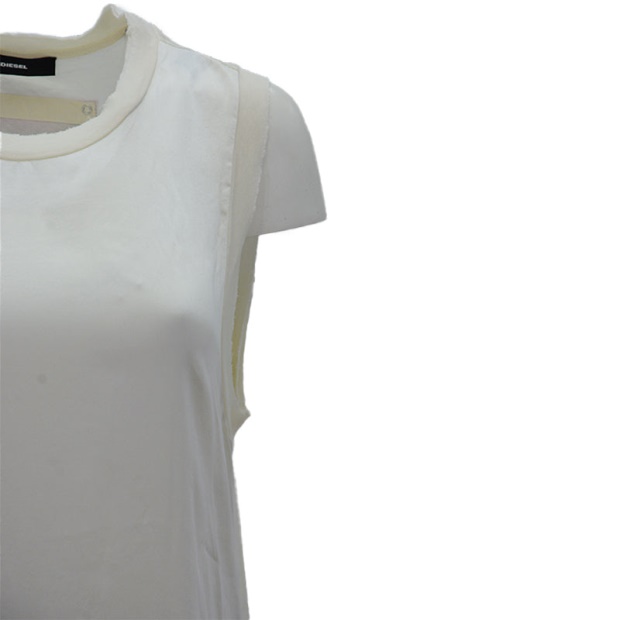 Diesel UK T Heika Women's Dress T-Shirt Vest Round Neck Sleeveless Casual Tank Top