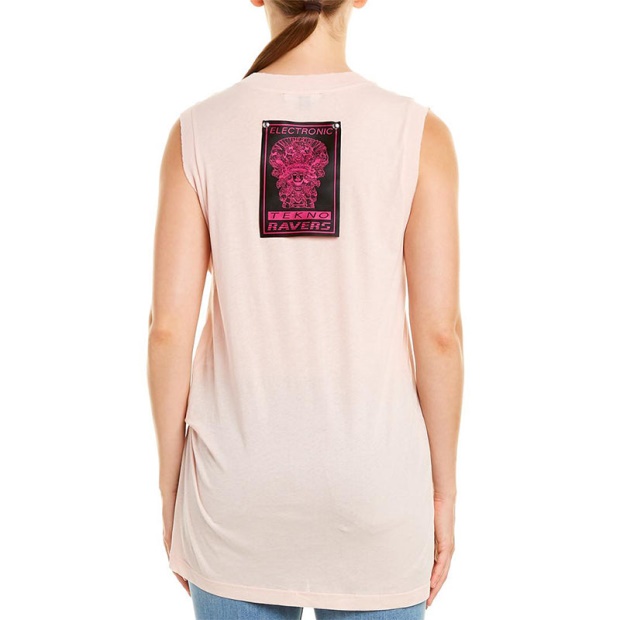 Diesel UK T Heika Women's Dress T-Shirt Vest Round Neck Sleeveless Casual Tank Top