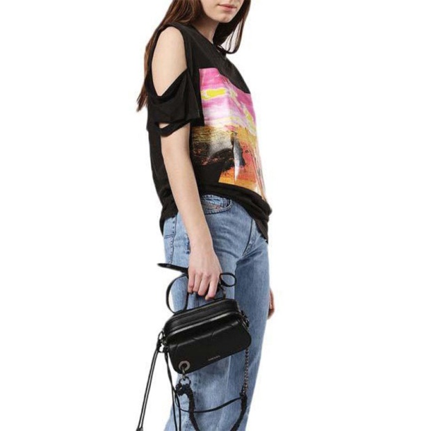 T Cynth Women's T Shirt Crew Neck Short Sleeves Regular Fit Casual Tops Diesel UK