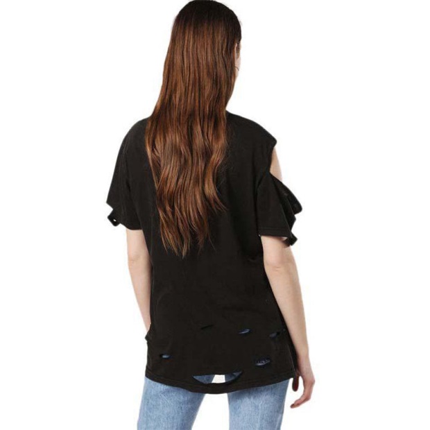 T Cynth Women's T Shirt Crew Neck Short Sleeves Regular Fit Casual Tops Diesel UK