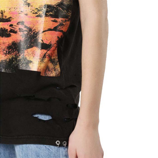 T Cynth Women's T Shirt Crew Neck Short Sleeves Regular Fit Casual Tops Diesel UK