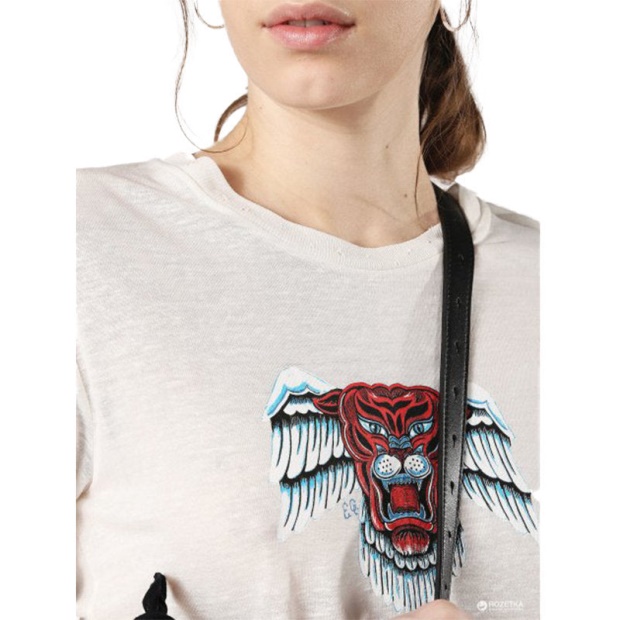 T Sily P Women's T Shirt Crew Neck Short Sleeves Regular Fit Casual Top Diesel UK