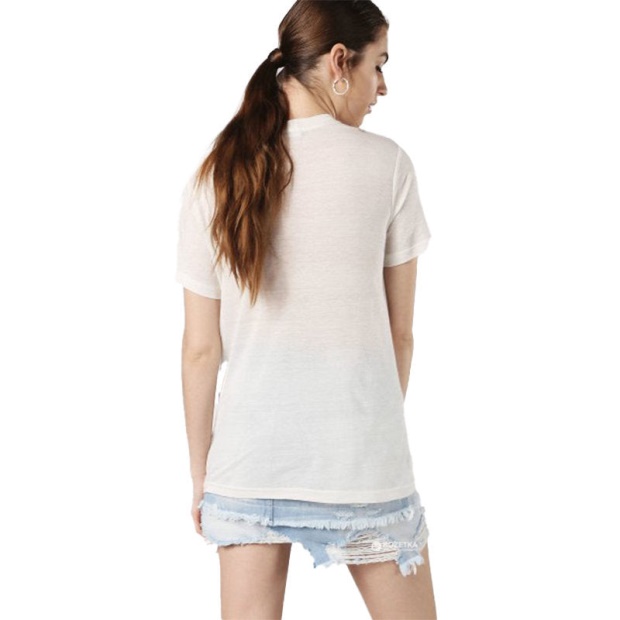 T Sily P Women's T Shirt Crew Neck Short Sleeves Regular Fit Casual Top Diesel UK