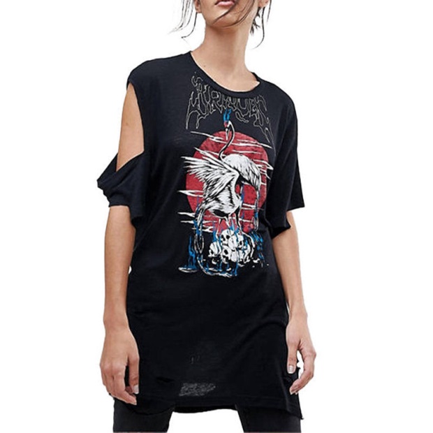 Diesel UK T Sily P Women's T Shirt Crew Neck Short Sleeves Regular Fit Casual Tops