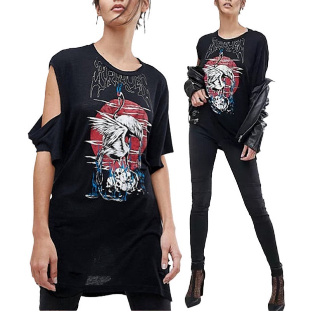 Diesel UK T Sily P Women's T Shirt Crew Neck Short Sleeves Regular Fit Casual Tops