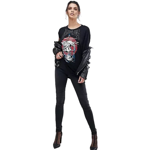 Diesel UK T Sily P Women's T Shirt Crew Neck Short Sleeves Regular Fit Casual Tops