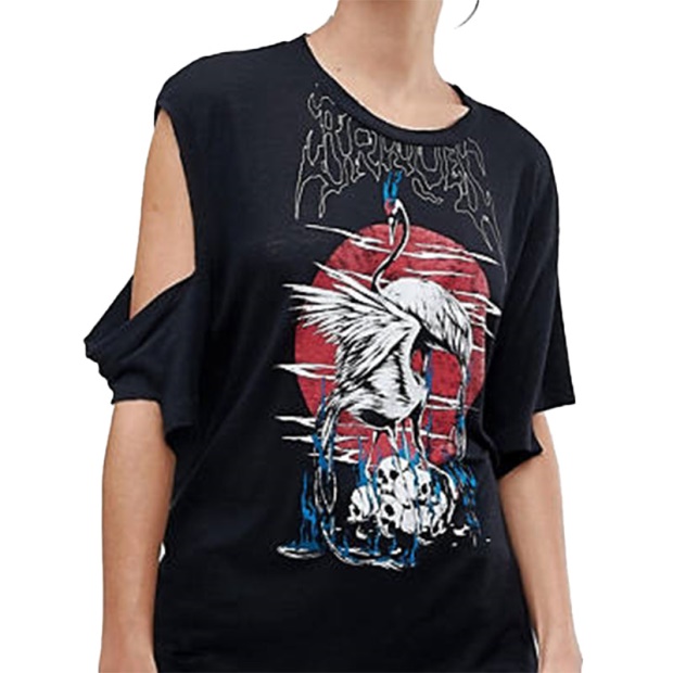 Diesel UK T Sily P Women's T Shirt Crew Neck Short Sleeves Regular Fit Casual Tops