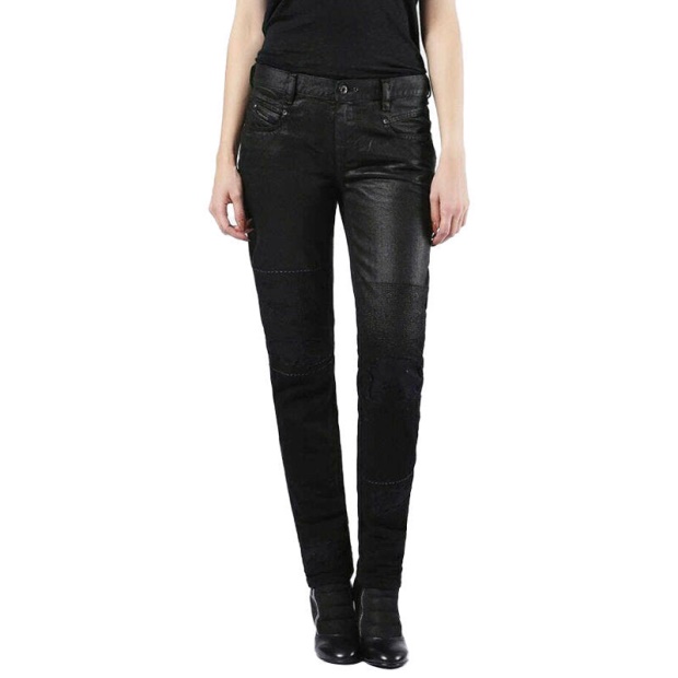 Belthy 0856E Women's Jeans Denim Regular Slim Black Pants Limited Edition Diesel UK