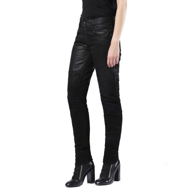 Belthy 0856E Women's Jeans Denim Regular Slim Black Pants Limited Edition Diesel UK