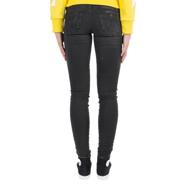 Skinzee Low 0857J Women's Jeans Slim Fit Dna Casual Distressed Denim Pants Diesel UK