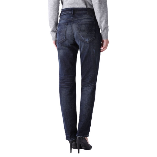 Diesel UK Women's Denim Jeans Reen 0844T Distress Regular Fit Straight Leg Dna Jeans