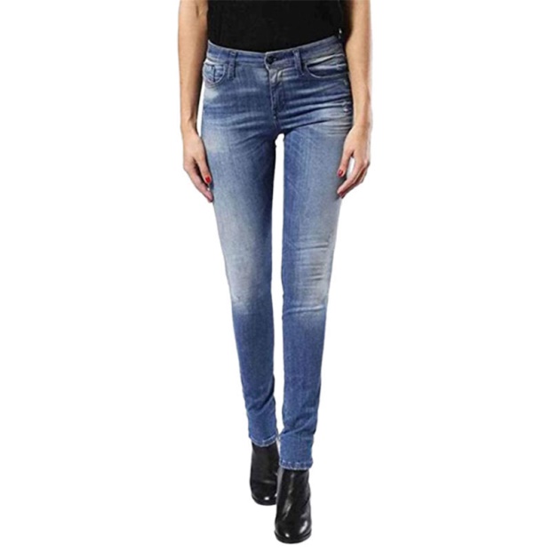 Skinzee 0679W Women's Denim Jeans Super Skinny Fit Blue Faded Zip Fly Diesel UK
