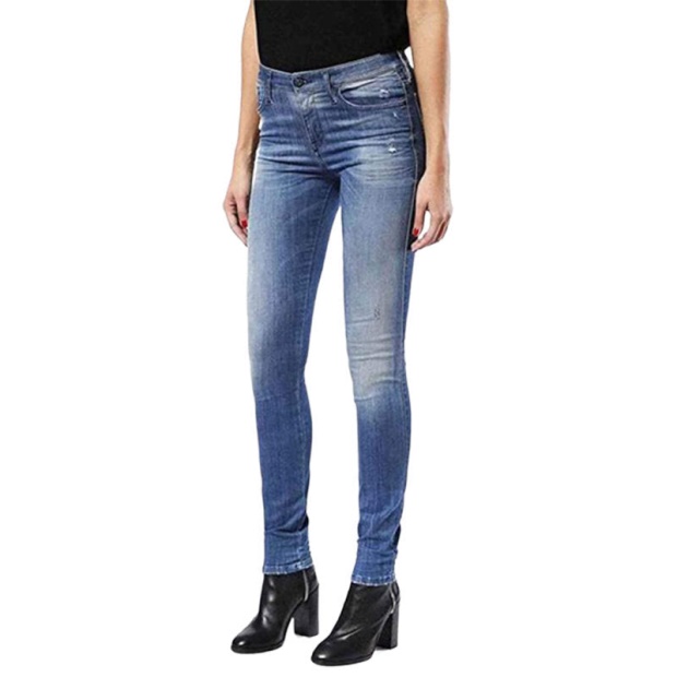 Skinzee 0679W Women's Denim Jeans Super Skinny Fit Blue Faded Zip Fly Diesel UK