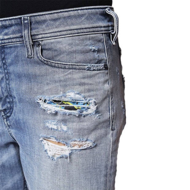 Diesel UK Women's Denim Jeans Reen Seam 0857F Regular Fit Straight Distressed Blue