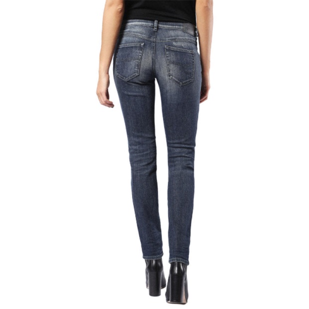 Belthy 0860K Women's Denim Jeans Regular Slim Dark Blue Zip Fly Diesel UK