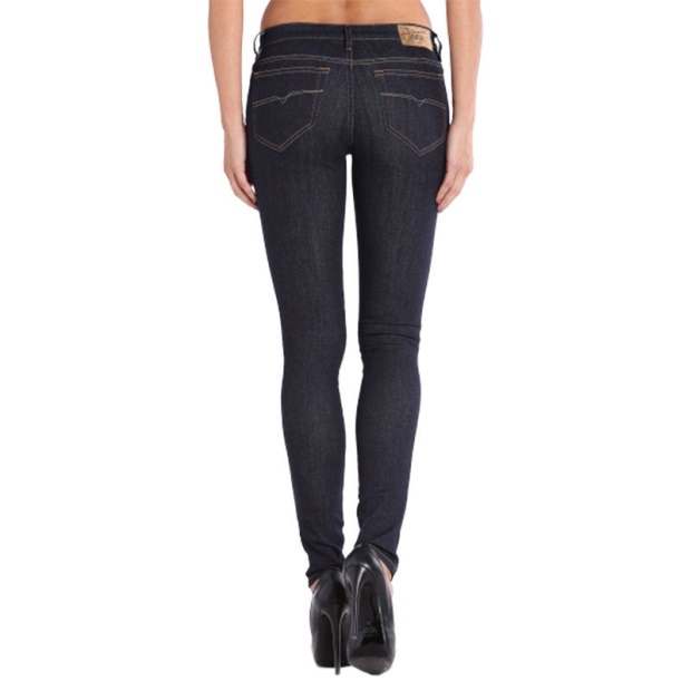 Skinzee 0813C Women's Denim Jeans Super Slim Skinny Zip Fly Dark Blue Diesel UK