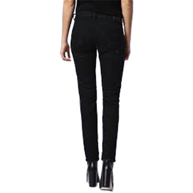 Diesel UK Belthy 0679F Women's Denim Jeans Distressed Regular Slim Black Zip Fly