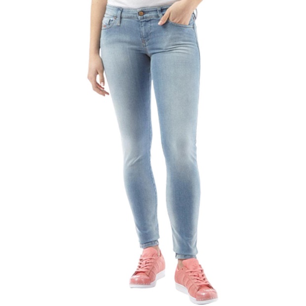 Skinzee 084Cr Women's Denim Jeans Faded Stretch Super Skinny Fit Blue Pant Diesel UK