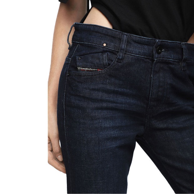 Diesel UK D Rifty 080Ak Women's Jeans Denim Stretch Slim Low Waist Fit Trousers